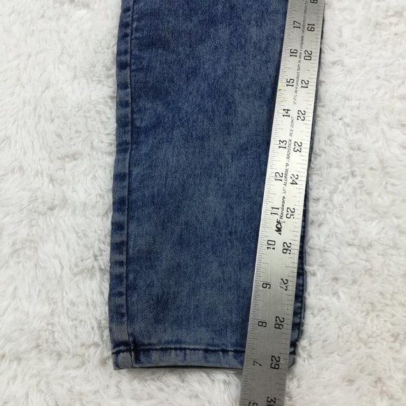 Lovesick Womens Jeans Super Skinny Blue Denim Acid Wash Mid Rise Juniors 7 - Picture 10 of 15